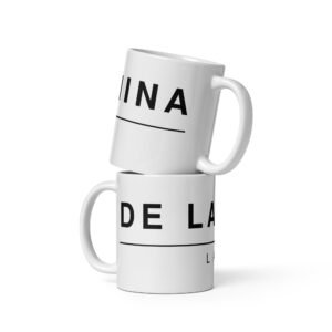 White glossy mug